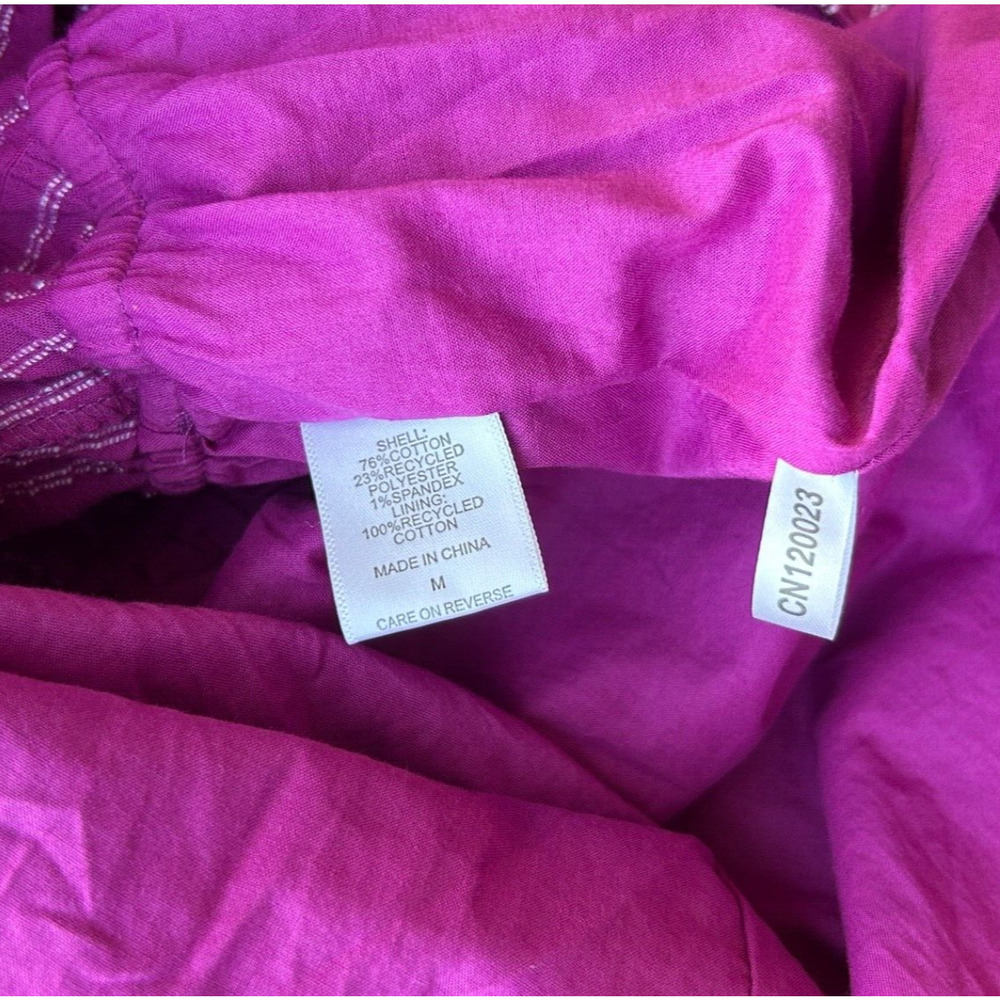Happy x Nature Pink Ruffle Mini Dress Size Medium Kate Hudson - Picture 7 of 12